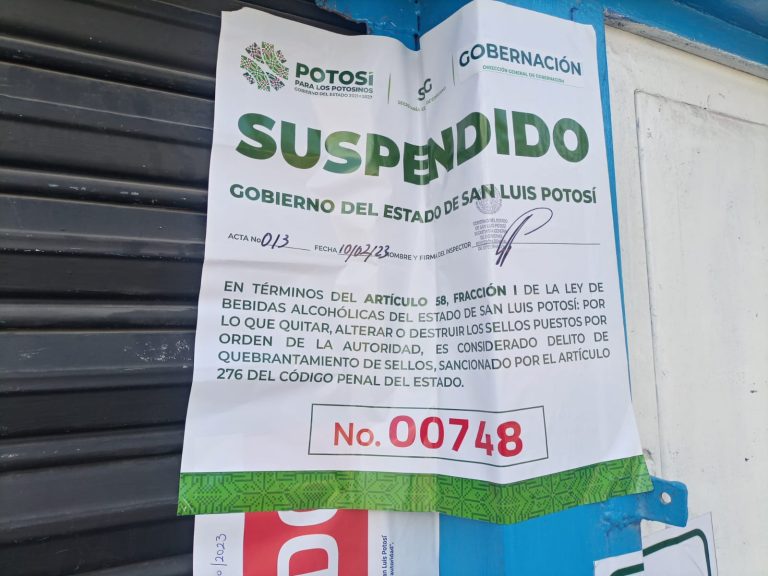 CLAUSURA GOBERNACIÓN ESTABLECIMIENTO POR DETONACIÓN DE ARMA DE FUEGO