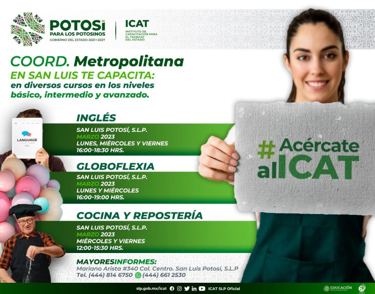 COORDINA ICAT CURSOS DE EMPRENDEDURISMO EN LA CAPITAL POTOSINA