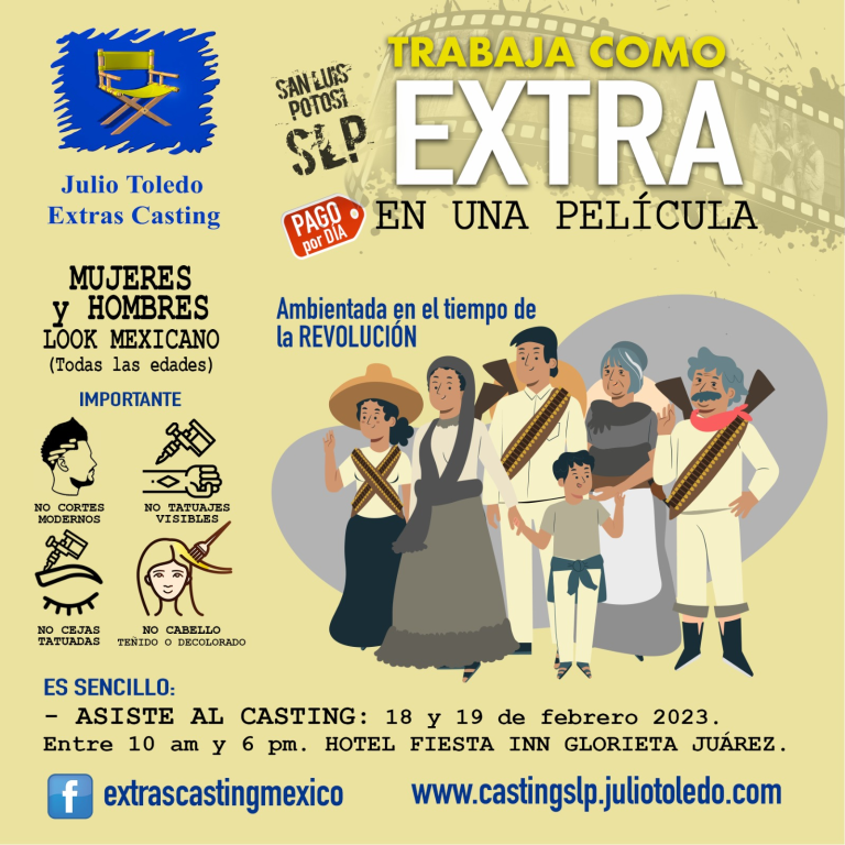 INVITA GOBIERNO DEL CAMBIO A LAS Y LOS POTOSINOS A PARTICIPAR COMO EXTRAS EN “PEDRO PÁRAMO” DE NETFLIX