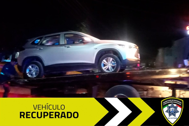 En una rápida acción de agentes de la SSPC, se recupera camioneta robada con violencia en la colonia Industrial Mexicana