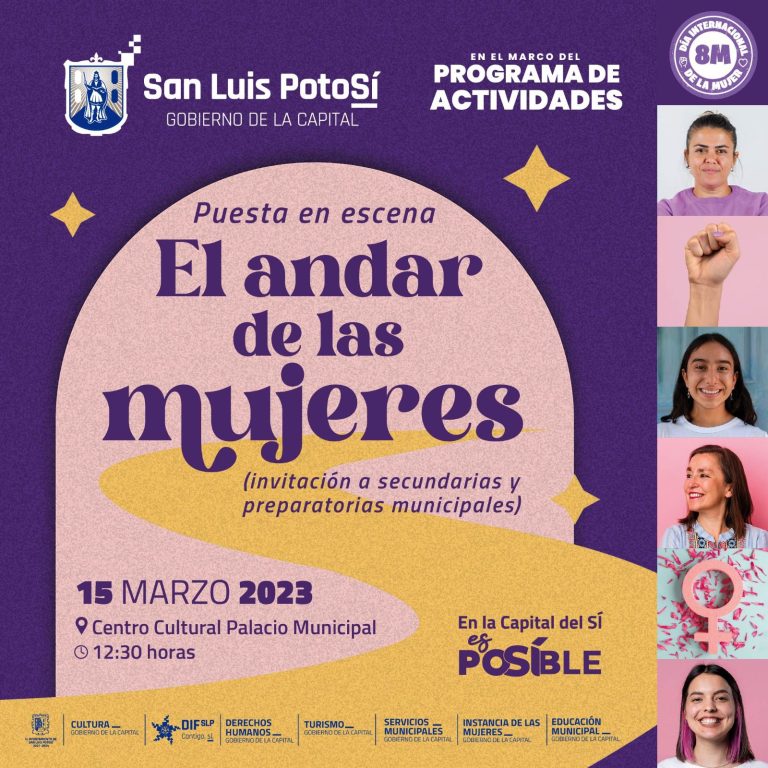 Obra “El andar de las mujeres” en Palacio Municipal, en el marco del mes de la mujer