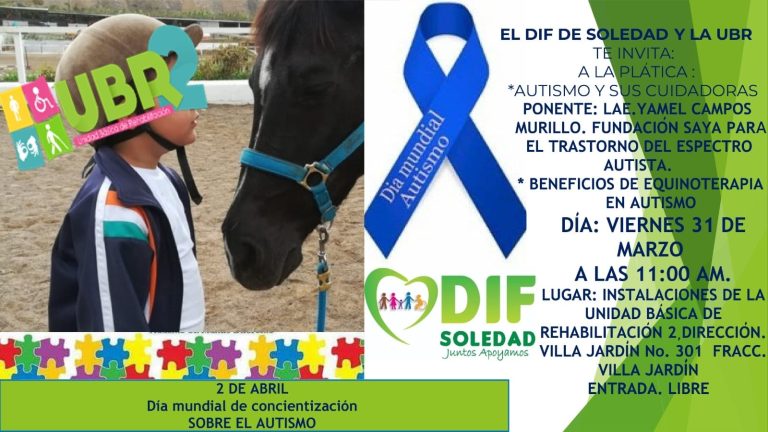 DIF DE SOLEDAD INVITA A LA CONFERENCIA “AUTISMO Y SUS CUIDADORAS”