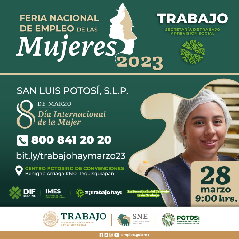 PROMUEVE EN SLP GOBIERNO DEL CAMBIO, FERIA NACIONAL DE EMPLEO DE LAS MUJERES