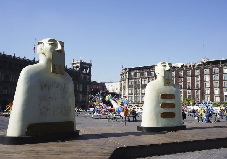 Esculturas monumentales en las plazas públicas de San Luis Potosí