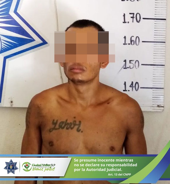 POLICÍAS MUNICIPALES DETIENEN A SUJETO POR PROBABLE ROBO