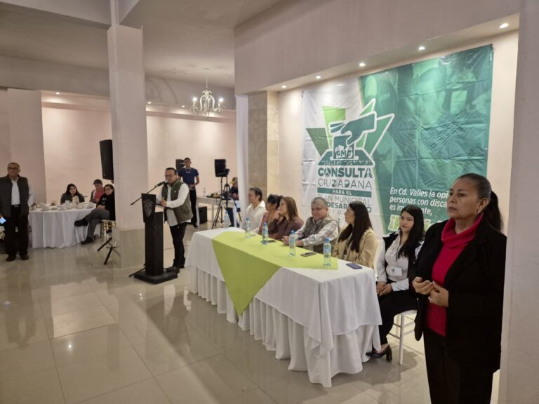 PERSONAS CON DISCAPACIDAD CONTRIBUYEN AL FUTURO DE CIUDAD VALLES EN EL PLAN MUNICIPAL DE DESARROLLO