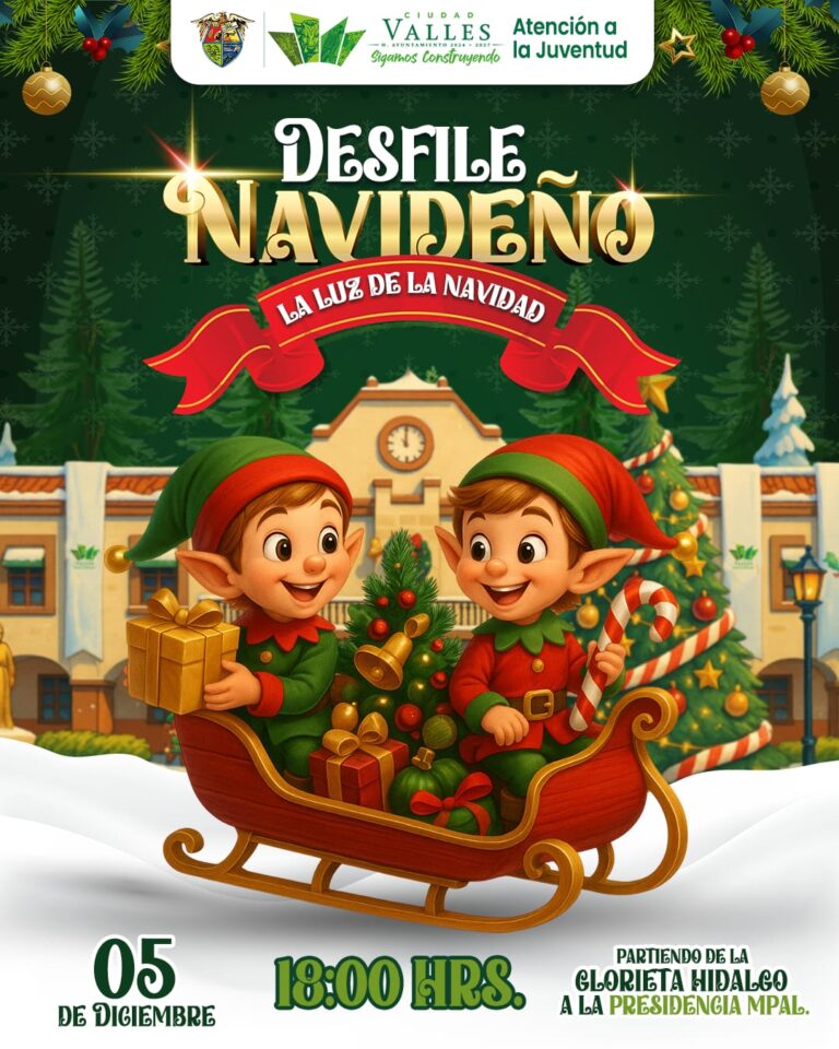 TODO LISTO PARA EL DESFILE NAVIDEÑO; HABRÁ CIERRES VIALES A PARTIR DE LA 1 DE LA TARDE